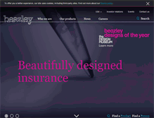 Tablet Screenshot of beazley.com